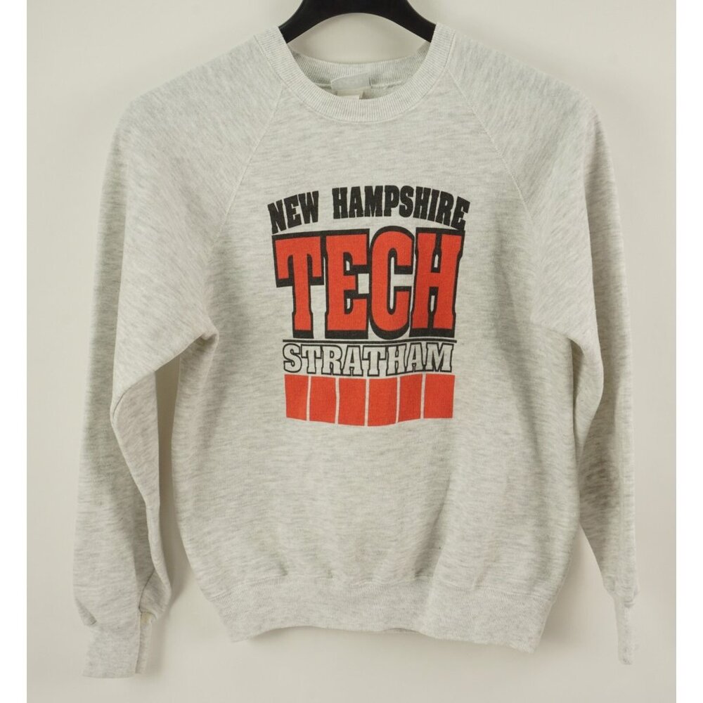 Vintage New Hampshire Tech Stratham by Lee Men's Large Gray College Sweatshirt